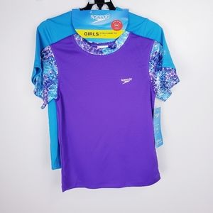 Speedo girls 2 pack swim tee